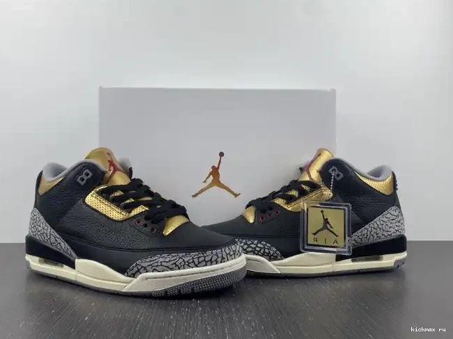 Cheap Kickmax WMNS Jordan CK9246-067 Gold 3 Air Black 0418